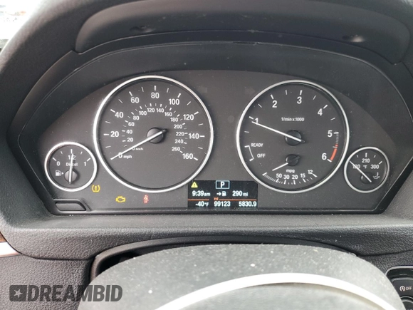 2014 BMW 3 Series 328d xDrive z VIN WBA3D5C5XEKX98120, wystawiony jako Copart lot #52377915 z przebiegiem 99 123 mil mil oraz Czysty tytuł • Clean title. Historia ofert i sprzedaży dostępna na DreamBid. Obrazek 9.