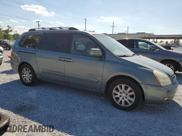 2007 Kia Sedona EX with VIN KNDMB233076166751, listed as a Copart auction lot 50443565 with 216,592 mi miles and Salvage Title. Bid and sale history available at carsss.com. Image 4.