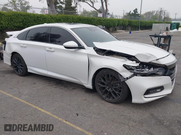 2019 Honda Accord Sport with VIN 1HGCV2F31KA015178, listed as a IAAI auction lot 42020021 with 82,093 mi miles and . Bid and sale history available at DreamBid. Image 1.
