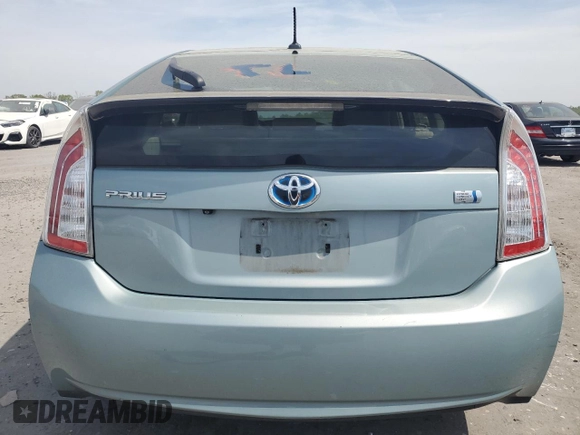 2012 Toyota Prius One with VIN JTDKN3DU3C5477358, listed as a Copart auction lot 54340335 with 166,432 mi miles and Salvage Title. Bid and sale history available at DreamBid. Image 6.