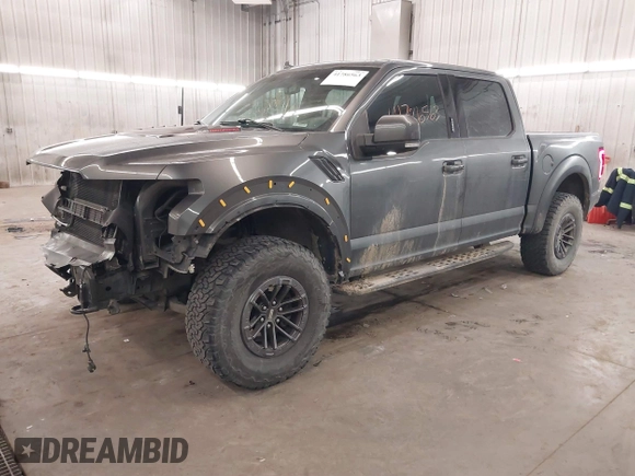 2019 Ford F-150 Raptor with VIN 1FTFW1RG0KFC64964, listed as a IAAI auction lot 41786563 with 70,734 mi miles. Bid and sale history available at carsss.com. Image 18.