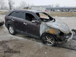 2014 Kia Sorento LX with VIN 5XYKT4A63EG539062, listed as a Copart auction lot 44988685 with Not Provided miles and Salvage Title. Bid and sale history available at DreamBid. Image 4.