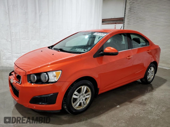 2013 Chevrolet Sonic LT with VIN 1G1JC5SB9D4220025, listed as a Copart auction lot 49413435 with 96,320 mi miles and Salvage Title. Bid and sale history available at DreamBid. Image 1.