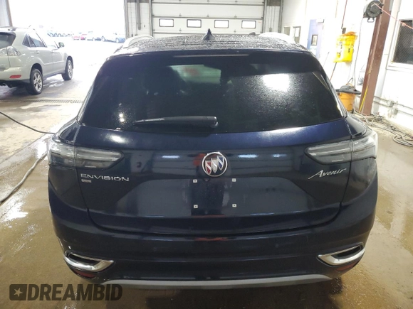 2021 Buick Envision Avenir with VIN LRBFZSR48MD098208, listed as a Copart auction lot 84101754 with 73,237 mi miles and Salvage Title. Bid and sale history available at carsss.com. Image 6.