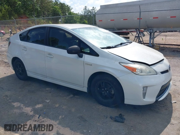 2012 Toyota Prius One with VIN JTDKN3DU4C1600897, listed as a IAAI auction lot 42152349 with 185,611 mi miles. Bid and sale history available at carsss.com. Image 1.