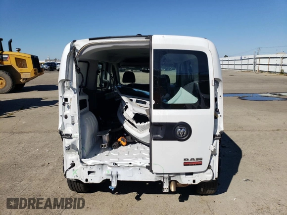 2022 Ram ProMaster City Cargo Tradesman with VIN ZFBHRFAB2N6W69969, listed as a Copart auction lot 48649204 with 46,135 mi miles and . Bid and sale history available at DreamBid. Image 6.