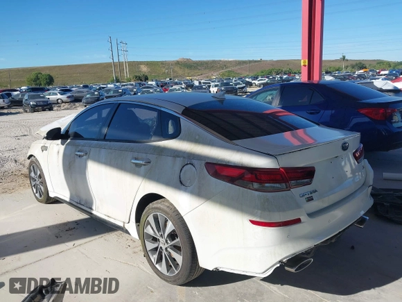 2019 Kia Optima LX with VIN 5XXGT4L33KG286060, listed as a IAAI auction lot 41758674 with Not Provided miles and . Bid and sale history available at carsss.com. Image 3.