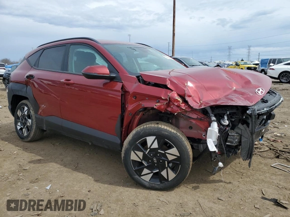 2025 Hyundai Kona SEL with VIN KM8HBCAB9SU204284, listed as a Copart auction lot 53242245 with 17,658 mi miles and Non Repairable. Bid and sale history available at carsss.com. Image 4.