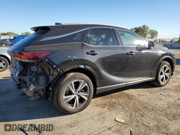 2024 Lexus RX with VIN 2T2BAMCA9RC043655, listed as a Copart auction lot 74628044 with 25,333 mi miles and Salvage Title. Bid and sale history available at carsss.com. Image 3.