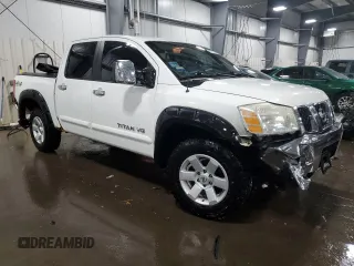 2005 Nissan Titan SE with VIN 1N6BA07B75N528932, listed as a Copart auction lot 45791535 with 196,100 mi miles and Salvage Title. Bid and sale history available at DreamBid. Image 4.