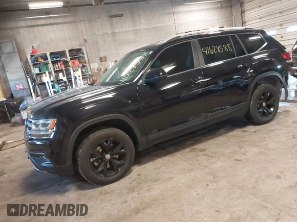2019 Volkswagen Atlas SE with VIN 1V2LR2CAXKC599542, listed as a IAAI auction lot 41628588 with 59,377 mi miles and . Bid and sale history available at DreamBid. Image 20.