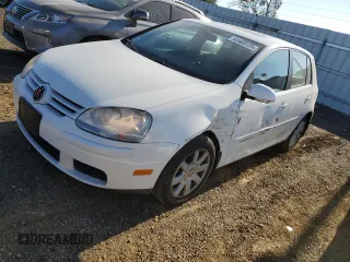 2007 Volkswagen Rabbit with VIN WVWDS71KX7W257923, listed as a Copart auction lot 41469135 with 147,476 mi miles and Salvage Title. Bid and sale history available at carsss.com. Image 1.