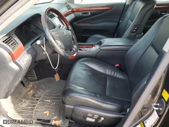 2008 Lexus LS 600h L with VIN JTHDU46F985006966, listed as a Copart auction lot 44062984 with NaN miles and Salvage Title. Bid and sale history available at carsss.com. Image 7.