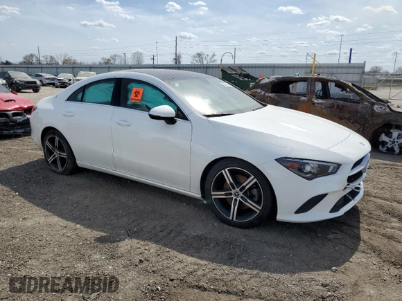 2020 Mercedes-Benz CLA 250 with VIN WDD5J4HB2LN071648, listed as a Copart auction lot 50061134 with Not Provided miles and . Bid and sale history available at DreamBid. Image 4.