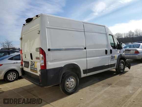 2019 Ram ProMaster Cargo with VIN 3C6TRVCGXKE539381, listed as a Copart auction lot 86545504 with 271,447 mi miles and Non Repairable. Bid and sale history available at DreamBid. Image 3.
