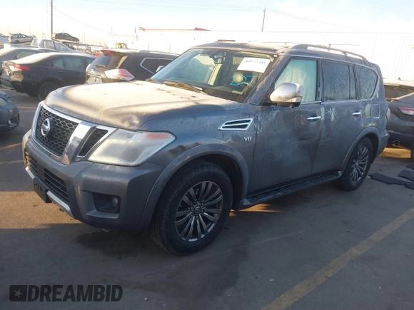 2018 Nissan Armada Platinum with VIN JN8AY2NE7J9733788, listed as a IAAI auction lot 40977705 with 62,901 mi miles. Bid and sale history available at carsss.com. Image 17.