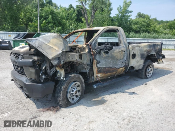 2020 Chevrolet Silverado 3500HD Work Truck with VIN 1GC3YSEY0LF252381, listed as a Copart auction lot 58845434 with 0 mi miles and Salvage Title. Bid and sale history available at carsss.com. Image 1.