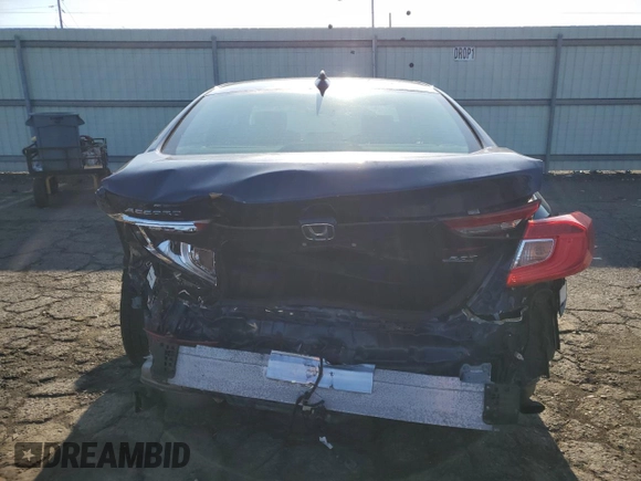 2018 Honda Accord Touring with VIN 1HGCV2F96JA006608, listed as a Copart auction lot 63770485 with 67,289 mi miles and Salvage title. Bid and sale history available at DreamBid. Image 6.