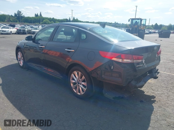 2017 Kia Optima LX with VIN 5XXGT4L38HG141170, listed as a IAAI auction lot 42338671 with 109,754 mi miles and . Bid and sale history available at DreamBid. Image 3.