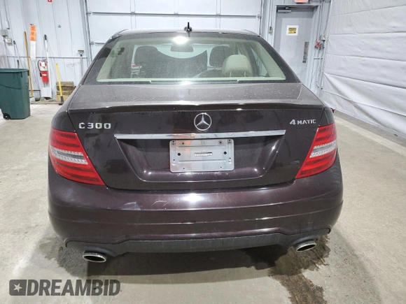 2012 Mercedes-Benz C 300 Sport with VIN WDDGF8BB3CR230244, listed as a Copart auction lot 47046855 with 112,648 mi miles and Salvage Title. Bid and sale history available at DreamBid. Image 6.