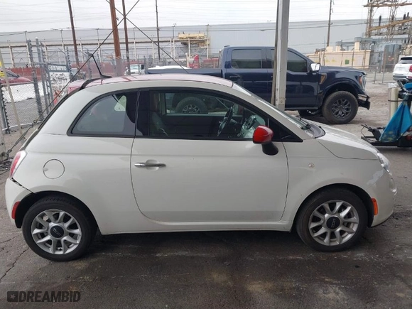 2017 FIAT 500 Pop with VIN 3C3CFFKR1HT570800, listed as a IAAI auction lot 41900007 with 58,170 mi miles. Bid and sale history available at carsss.com. Image 13.