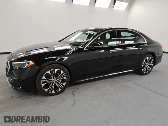 2025 Mercedes-Benz E 350 with VIN W1KLF4HB5SA134109, listed as a Copart auction lot 56200205 with 3,624 mi miles and Clean Title. Bid and sale history available at DreamBid. Image 1.
