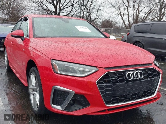 2021 Audi A4 S line Premium with VIN WAUDAAF45MA030185, listed as a IAAI auction lot 41065390 with Not Provided miles and . Bid and sale history available at DreamBid. Image 1.