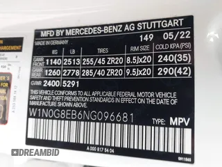 2022 Mercedes-Benz GLC 300 z VIN W1N0G8EB6NG096681, wystawiony jako IAAI lot #41775648 z przebiegiem 10 676 mil mil oraz . Historia ofert i sprzedaży dostępna na DreamBid. Obrazek 9.