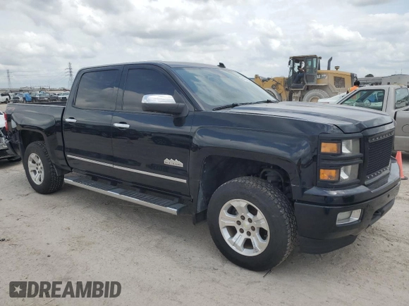 2014 Chevrolet Silverado 1500 High Country with VIN 3GCUKTEC6EG546370, listed as a Copart auction lot 54798195 with 178,487 mi miles and Salvage Title. Bid and sale history available at carsss.com. Image 4.