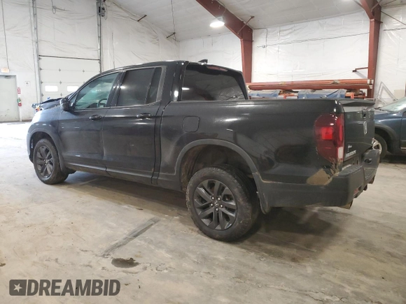 2023 Honda Ridgeline Sport with VIN 5FPYK3F10PB038832, listed as a Copart auction lot 53996035 with 20,650 mi miles and Salvage title. Bid and sale history available at DreamBid. Image 2.
