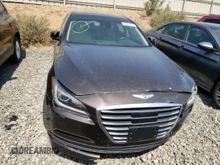2015 Hyundai Genesis 3.8L with VIN KMHGN4JE6FU073937, listed as a Copart auction lot 55221414 with 51,771 mi miles and Salvage Title. Bid and sale history available at carsss.com. Image 5.