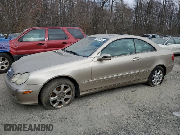 2004 Mercedes-Benz CLK 320 z VIN WDBTJ65JX4F102602, wystawiony jako Copart lot #48133485 z przebiegiem 143 166 mil mil oraz Szkoda całkowita • Salvage title. Historia ofert i sprzedaży dostępna na DreamBid. Obrazek 1.