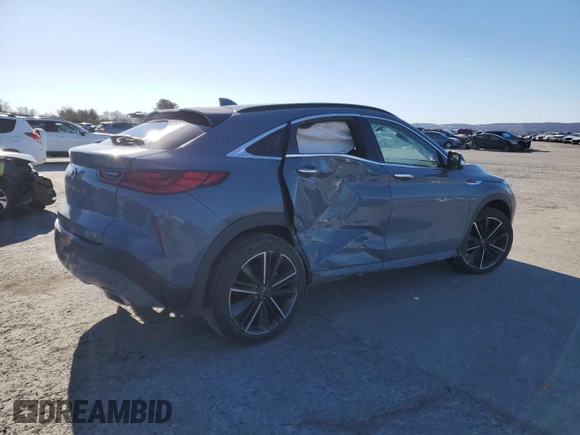2022 Infiniti QX55 Essential с VIN 3PCAJ5K38NF115069, выставлен на аукционе Copart как лот 87831335 с пробегом 30 940 миль миль и Списание • Salvage title. История ставок и продаж доступна на DreamBid. Изображение 3.