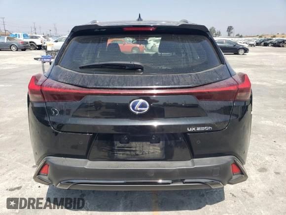 2022 Lexus UX 250h F Sport with VIN JTHE9JBH7N2059948, listed as a Copart auction lot 68671394 with 84,729 mi miles and Salvage Title. Bid and sale history available at DreamBid. Image 6.