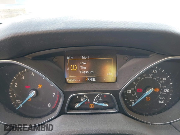 2017 Ford Focus SE with VIN 1FADP3F29HL220261, listed as a IAAI auction lot 42101315 with 152,267 mi miles. Bid and sale history available at carsss.com. Image 7.