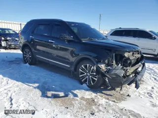 2017 Ford Explorer Platinum with VIN 1FM5K8HT5HGC03137, listed as a Copart auction lot 89224205 with 146,196 mi miles and Salvage Title. Bid and sale history available at carsss.com. Image 4.