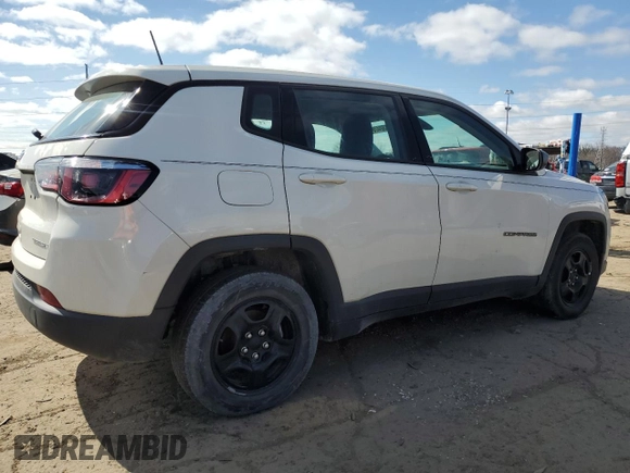 2018 Jeep Compass Sport with VIN 3C4NJCAB9JT411244, listed as a Copart auction lot 53242645 with 29,870 mi miles and Clean Title. Bid and sale history available at carsss.com. Image 3.