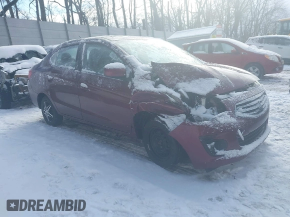 2017 Mitsubishi Mirage ES z VIN ML32F3FJ5HHF18679, wystawiony jako IAAI lot #41285281 z przebiegiem 50 495 mil mil oraz . Historia ofert i sprzedaży dostępna na DreamBid. Obrazek 1.