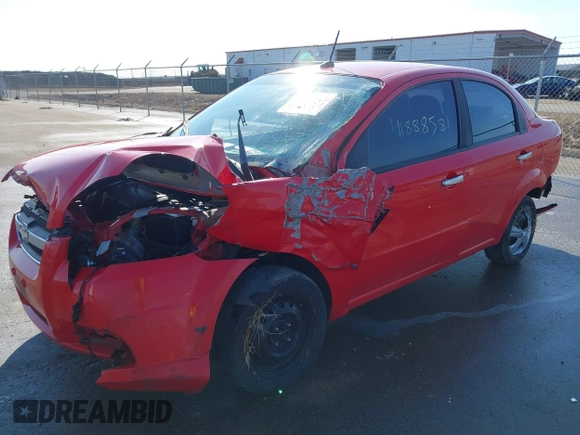 2009 Chevrolet Aveo 1LT with VIN KL1TD56E09B666124, listed as a IAAI auction lot 41888581 with 60,298 mi miles and . Bid and sale history available at DreamBid. Image 2.