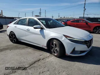 2021 Hyundai Elantra Limited with VIN 5NPLP4AG5MH010267, listed as a Copart auction lot 50348225 with 18,085 mi miles and Salvage Title. Bid and sale history available at DreamBid. Image 4.