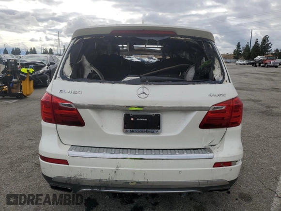 2015 Mercedes-Benz GL-Class GL 450 with VIN 4JGDF6EE9FA571461, listed as a Copart auction lot 44269165 with 0 mi miles and Non Repairable. Bid and sale history available at carsss.com. Image 6.