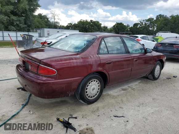 2001 Buick Century Custom with VIN 2G4WS52JX11150660, listed as a Copart auction lot 59237234 with 107,908 mi miles and Salvage Title. Bid and sale history available at carsss.com. Image 3.