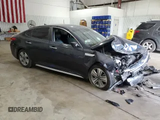 2017 Kia Optima Hybrid EX with VIN KNAGU4LEXH5013674, listed as a Copart auction lot 76308204 with 122,493 mi miles and Salvage Title. Bid and sale history available at carsss.com. Image 4.