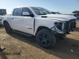2020 Ram 1500 Lone Star with VIN 1C6SRFFT8LN301875, listed as a Copart auction lot 53752555 with 64,870 mi miles and Salvage title. Bid and sale history available at DreamBid. Image 4.
