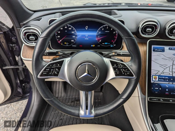 2022 Mercedes-Benz C 300 with VIN W1KAF4HB8NR047902, listed as a Copart auction lot 44845005 with 57,538 mi miles and Clean Title. Bid and sale history available at DreamBid. Image 8.