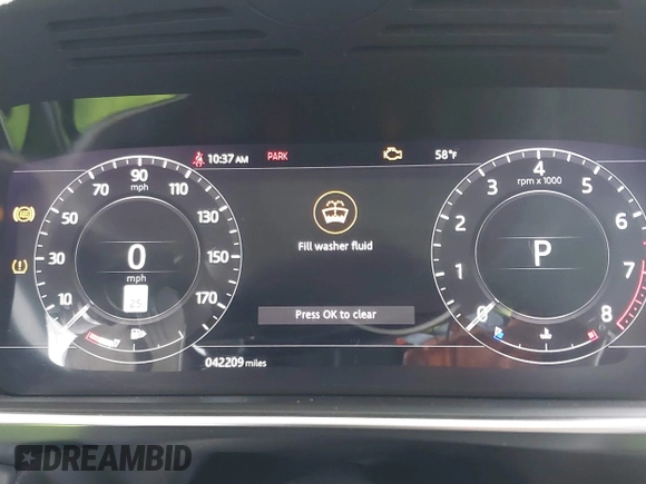 2021 Land Rover Range Rover Sport Autobiography z VIN SALWV2SE9MA776006, wystawiony jako IAAI lot #41515508 z przebiegiem 42 209 mil mil oraz . Historia ofert i sprzedaży dostępna na DreamBid. Obrazek 7.
