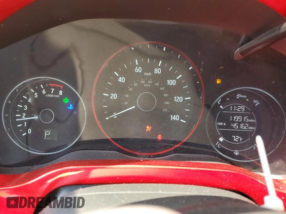 2016 Honda HR-V EX with VIN 3CZRU6H51GM738423, listed as a Copart auction lot 56178135 with 119,915 mi miles and Salvage Title. Bid and sale history available at DreamBid. Image 9.