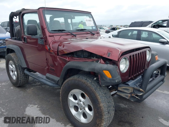 2003 Jeep Wrangler Sport with VIN 1J4FA49S63P324904, listed as a IAAI auction lot 42138001 with 170,917 mi miles and . Bid and sale history available at DreamBid. Image 1.