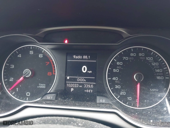 2014 Audi A4 Premium with VIN WAUBFAFL6EN025510, listed as a IAAI auction lot 41695920 with 102,033 mi miles. Bid and sale history available at carsss.com. Image 7.