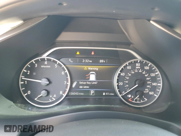 2016 Nissan Murano SL with VIN 5N1AZ2MH5GN150152, listed as a Copart auction lot 52939715 with 136,043 mi miles and Salvage title. Bid and sale history available at DreamBid. Image 9.